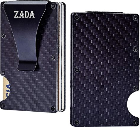 carbon fiber rfid card and money clip|Amazon.com: Carbon Fiber Money Clip And Credit Card Holder.